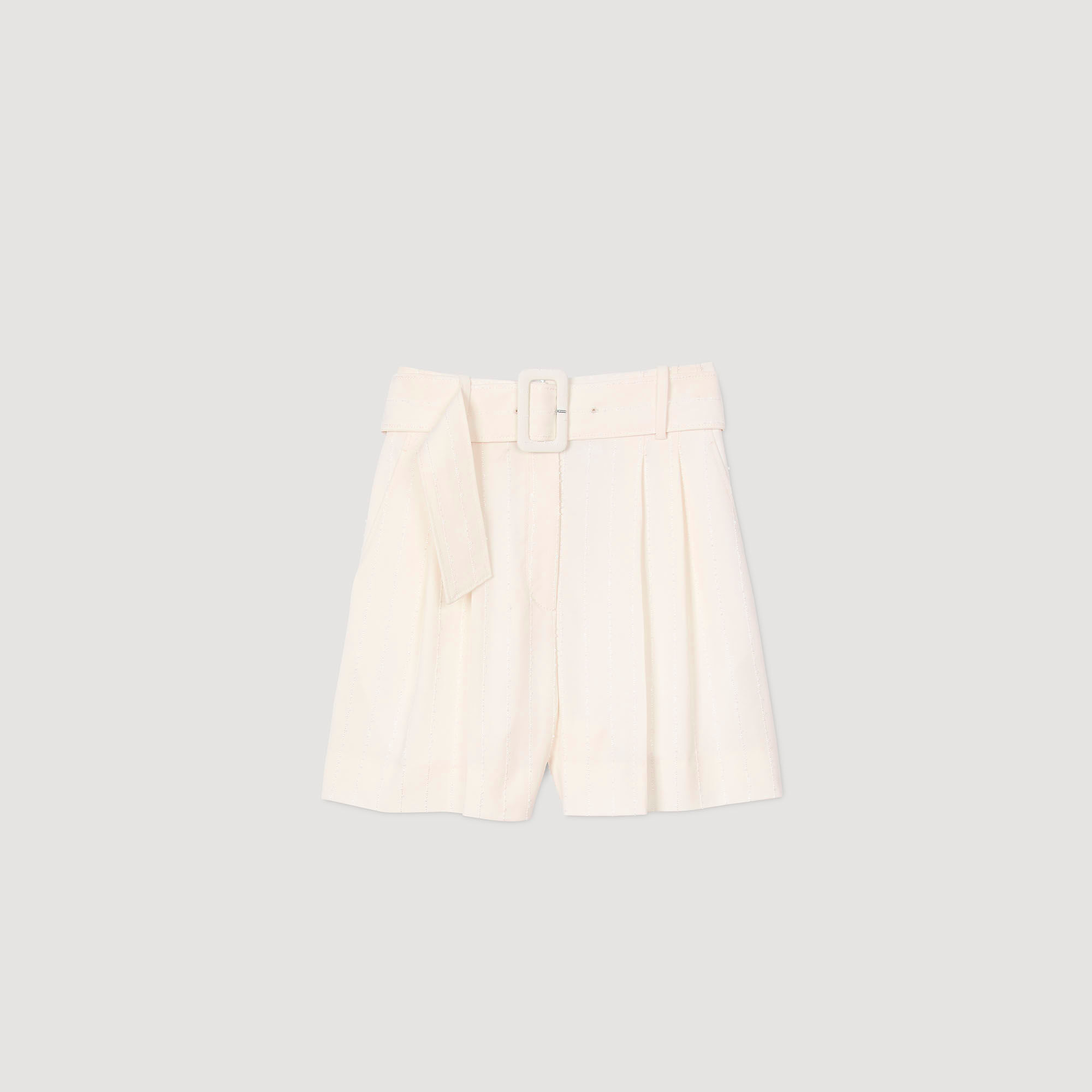 Sequin high-waisted shorts