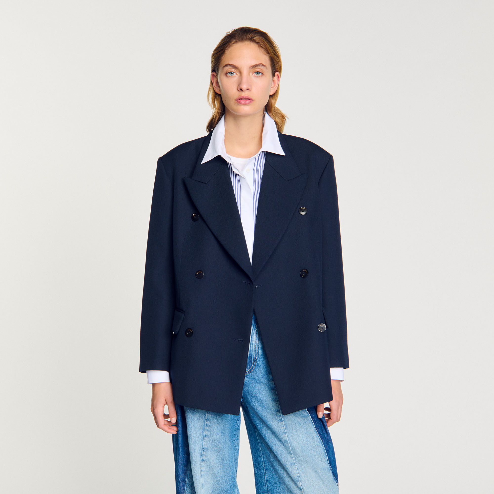 アウターその他 SELF-PORTRAIT Woman Blazer Blue PF25034JBL BLUE アウターその他 SELF-PORTRAIT Woman Blazer Blue PF25034JBL
