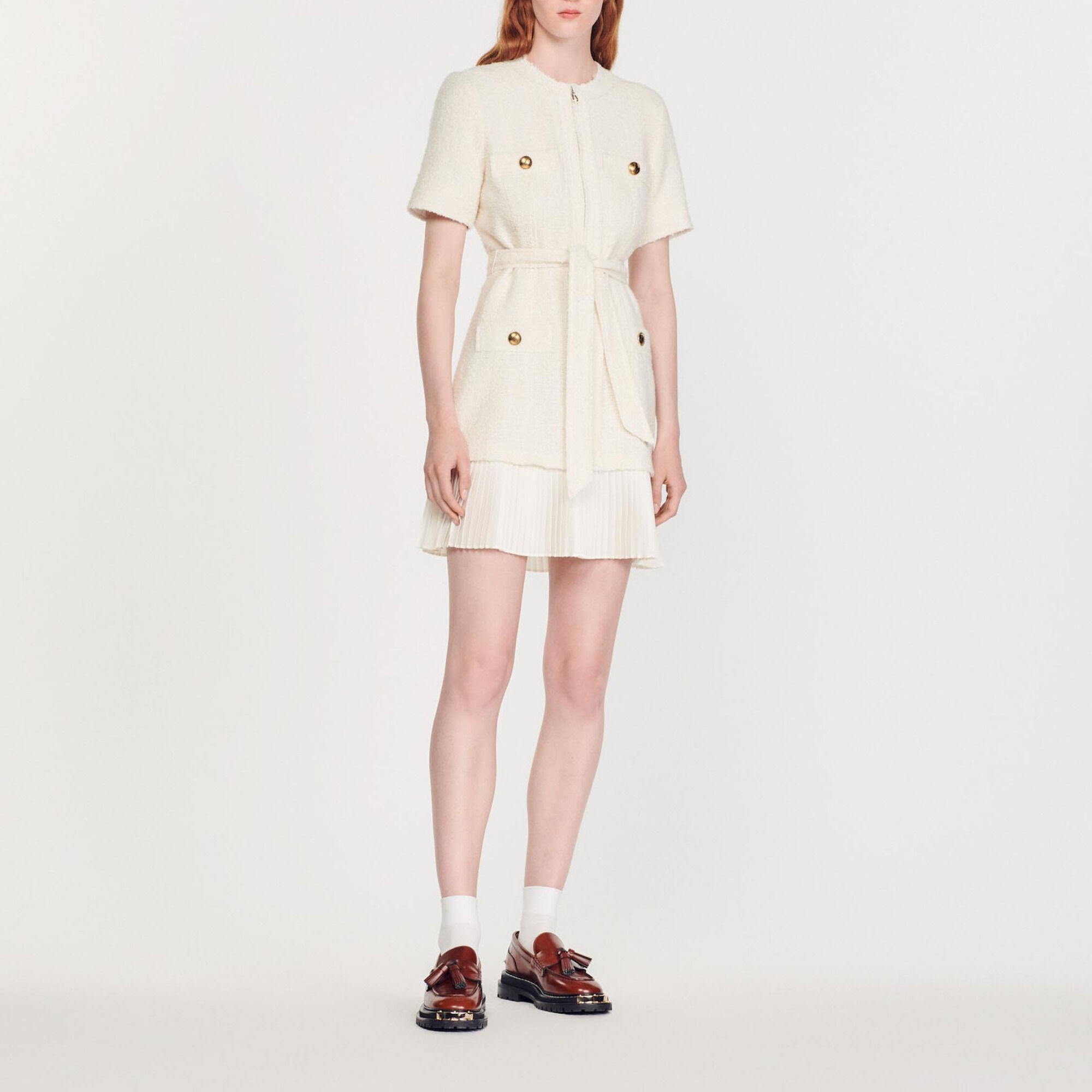 Sandro robe tweed best sale