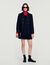 Mid-length coat with velvet collar - Women | Sandro