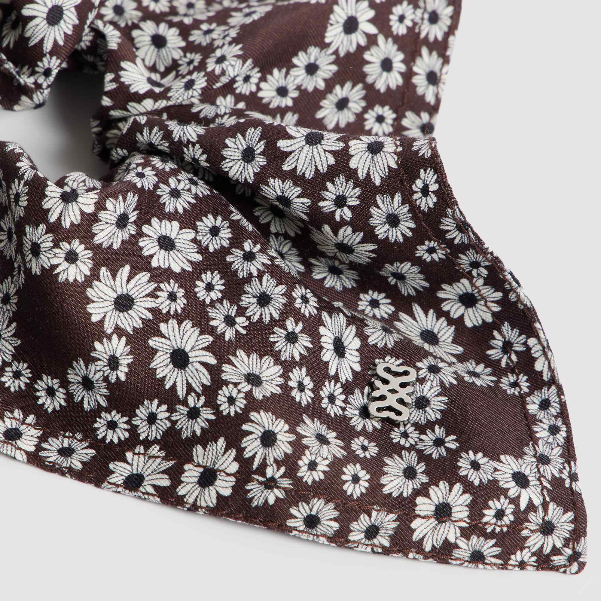 Floral-print scrunchie