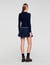 Cropped polo collar cardigan