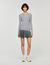 Wool layered effect jumper