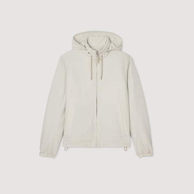 Zip-up hooded jacket