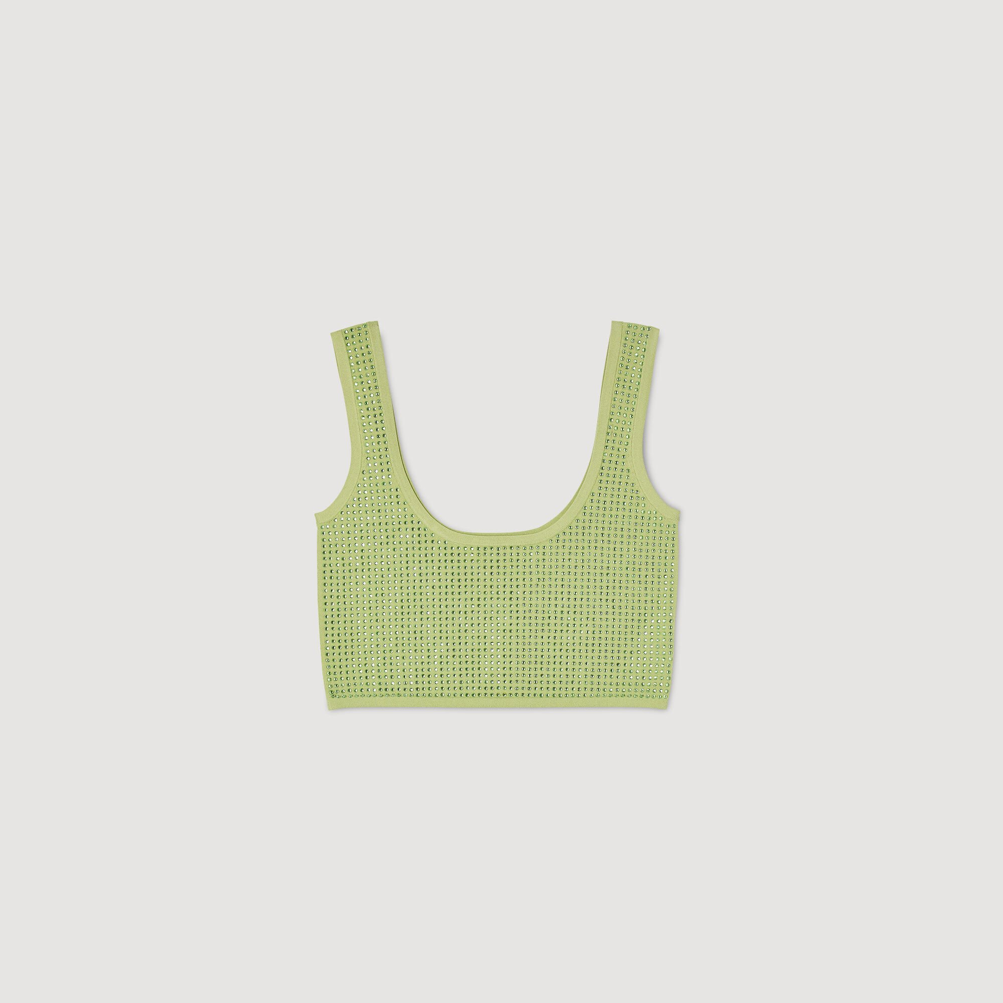 Rhinestone bralette top