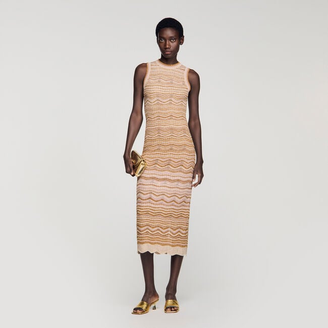 Fancy knit maxi dress