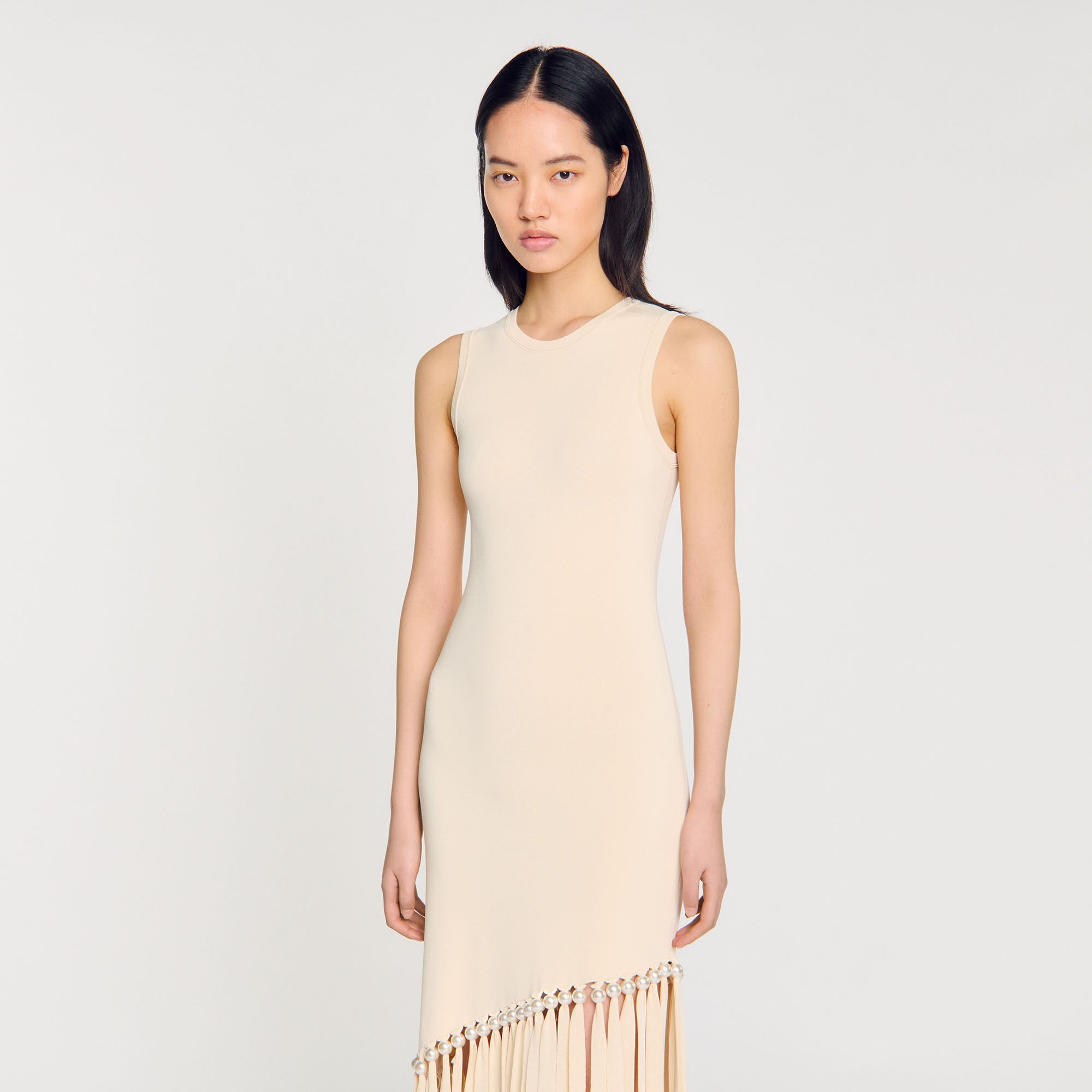 【海外限定】Sandroワンピース☆Sleeveless Shimmer Knit Midi D 0400000847058_ROYALBLUE?wid=