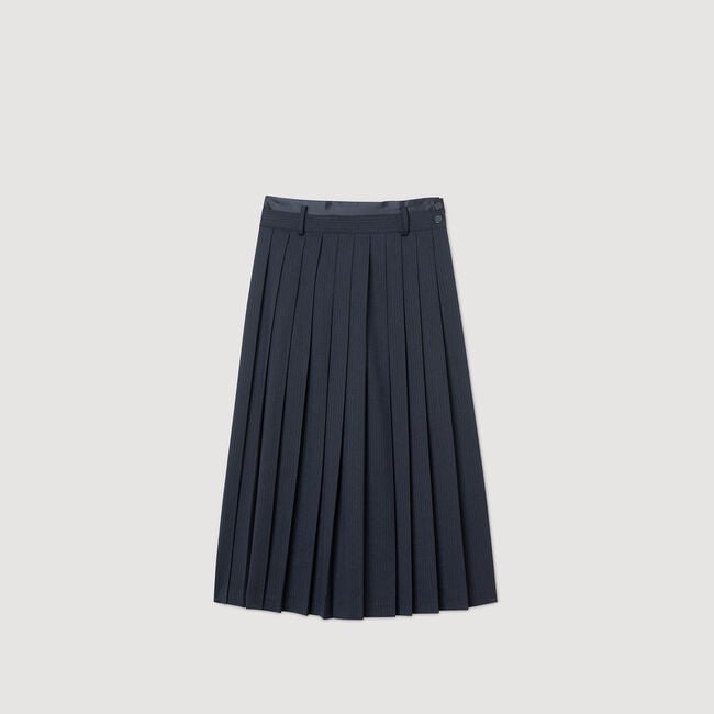 Long pleated skirt