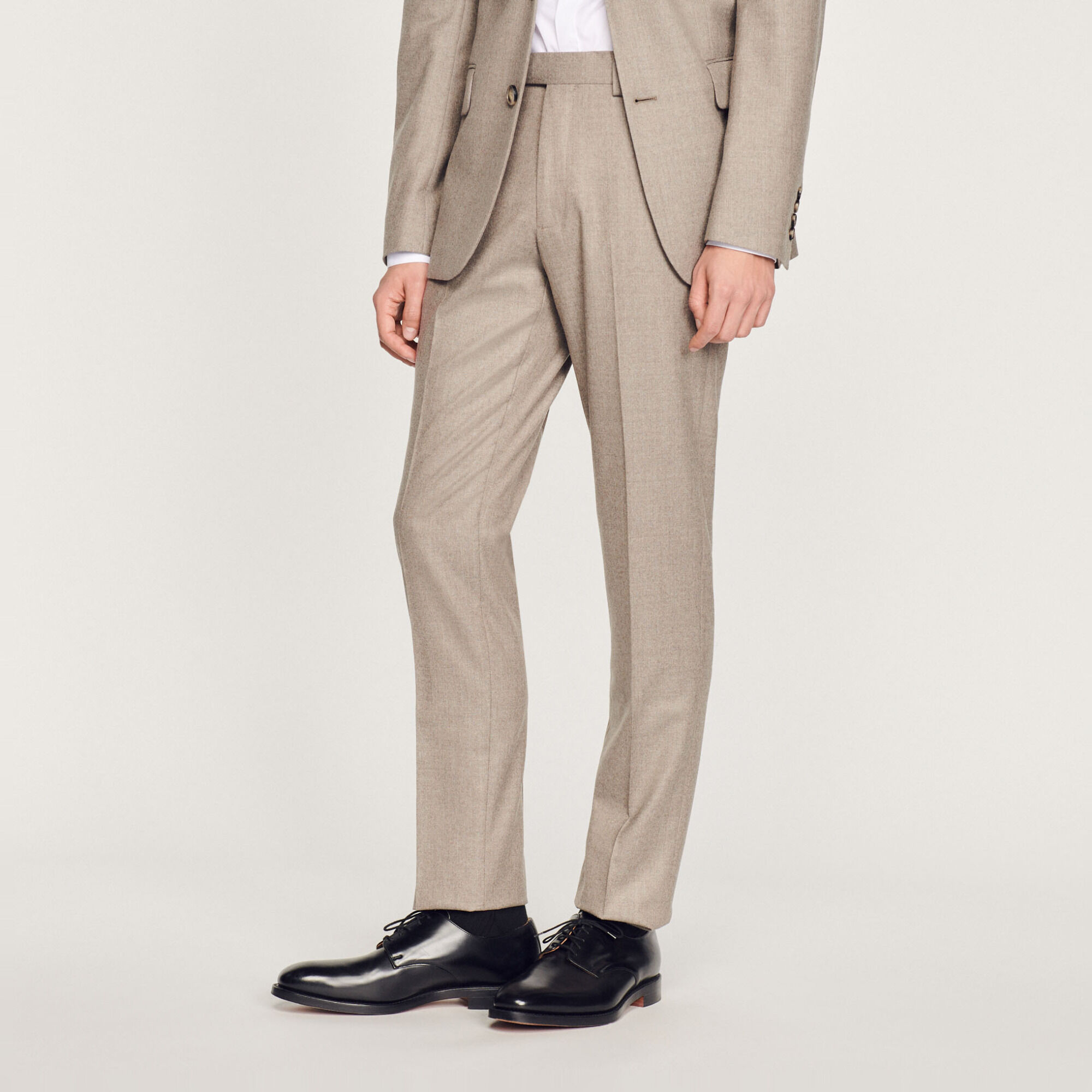 Flannel suit trousers