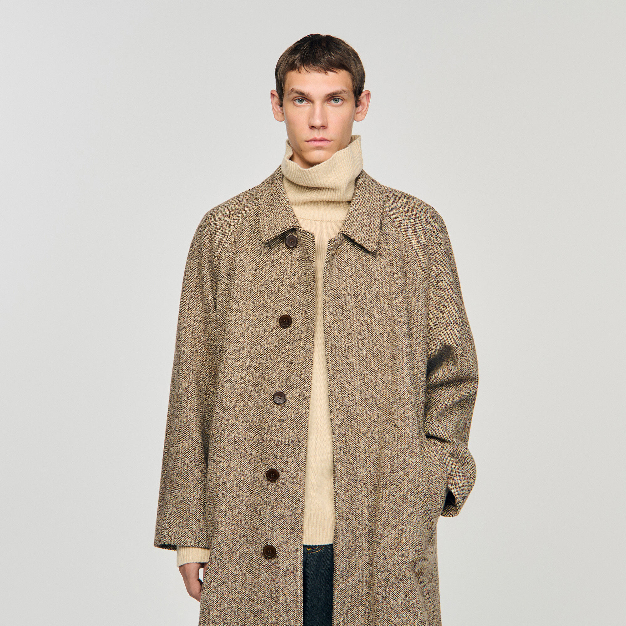 Oversized wool coat