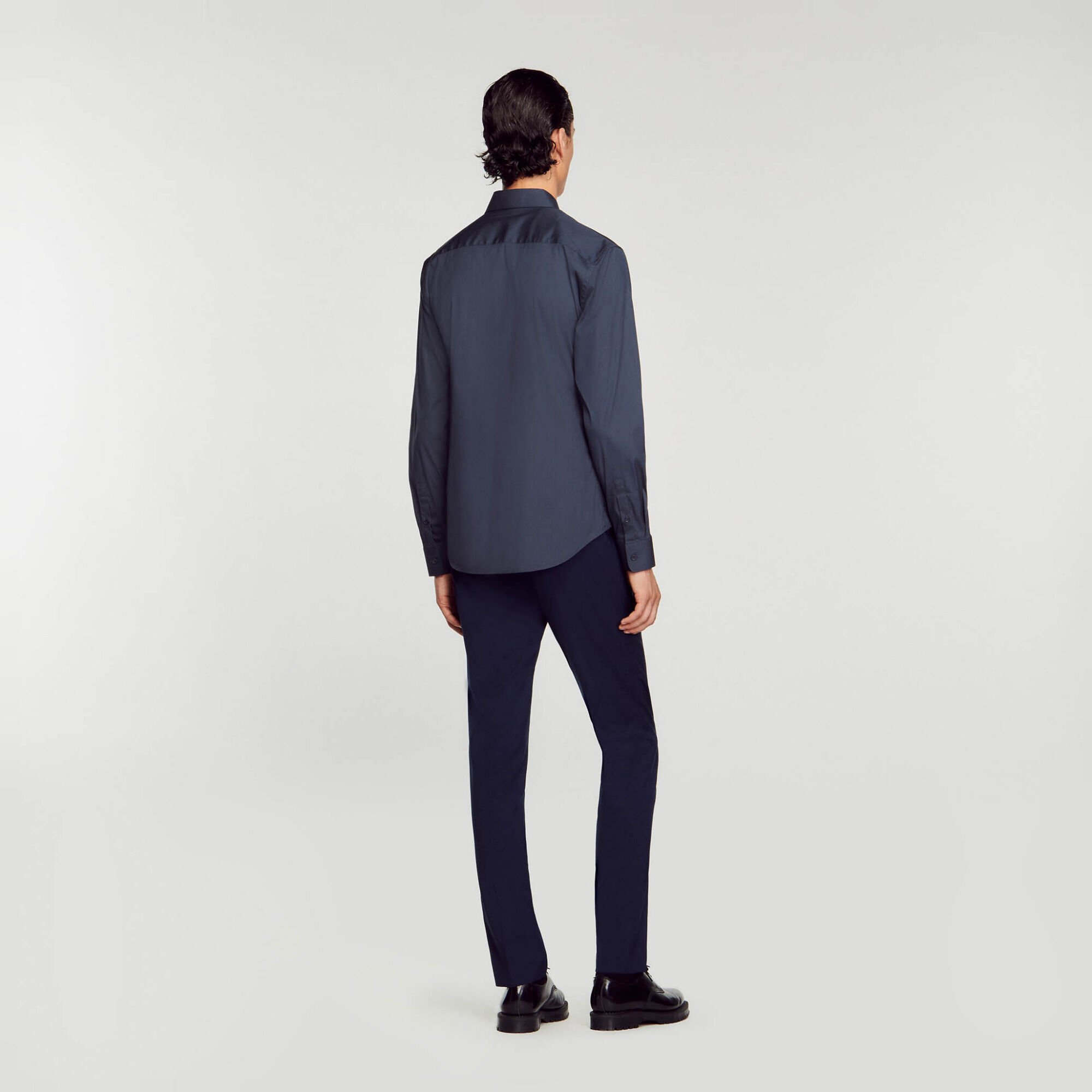 Fitted stretch cotton shirt