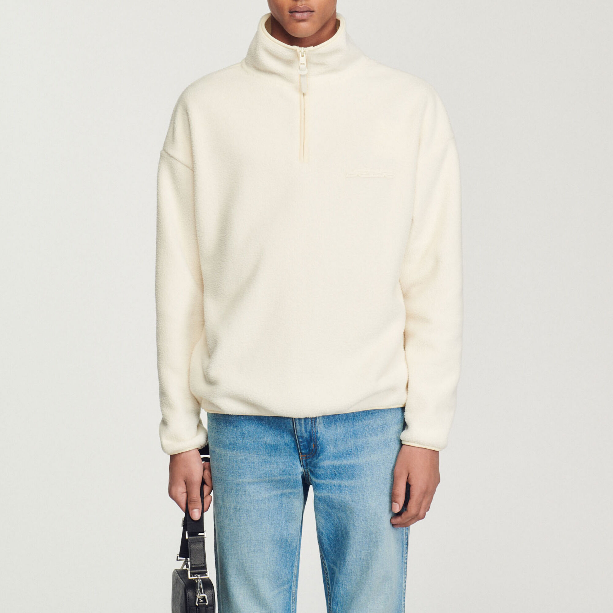 High-neck fleece