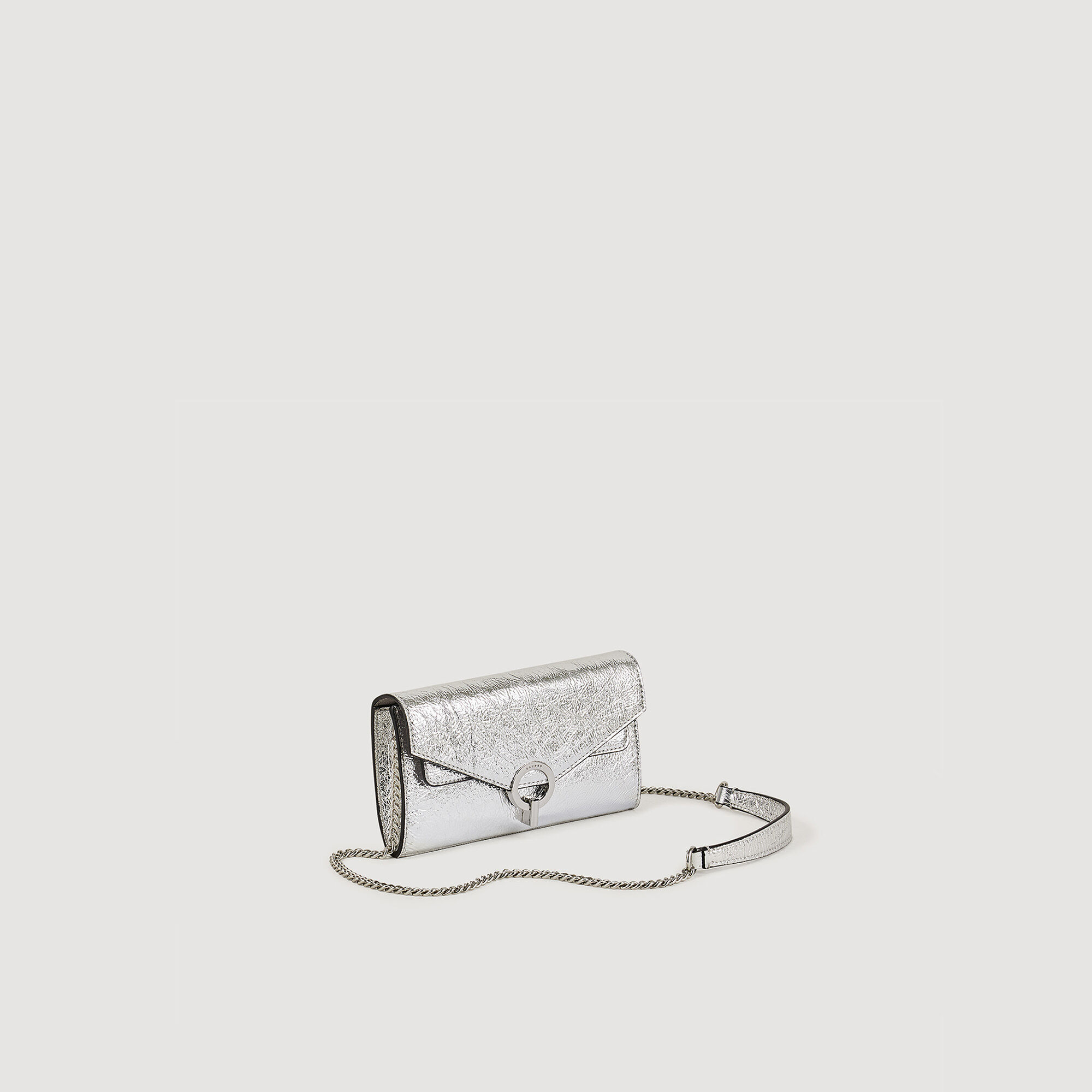 Clutch argenté cheap
