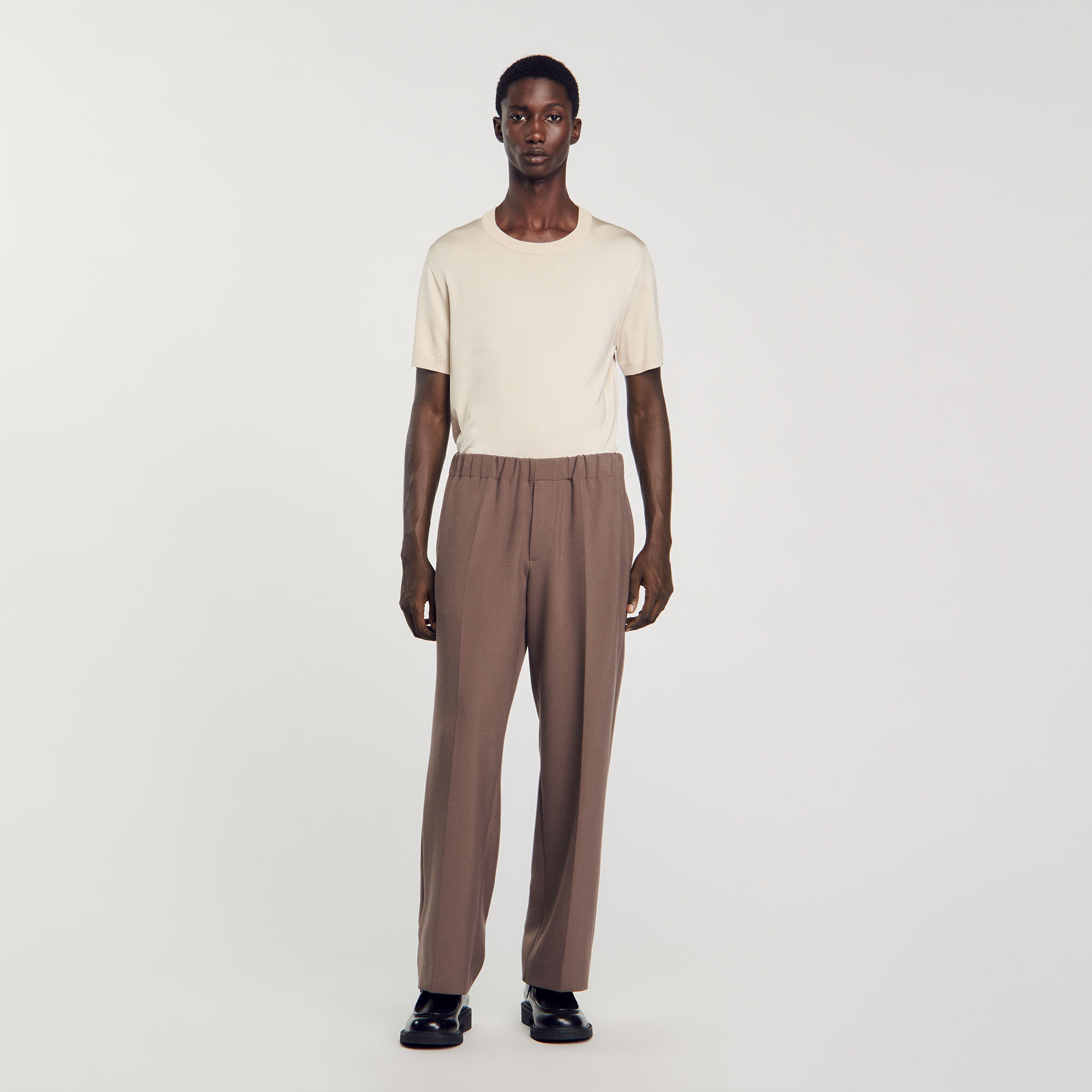 Wide-leg trousers brown for Men | Sandro Paris