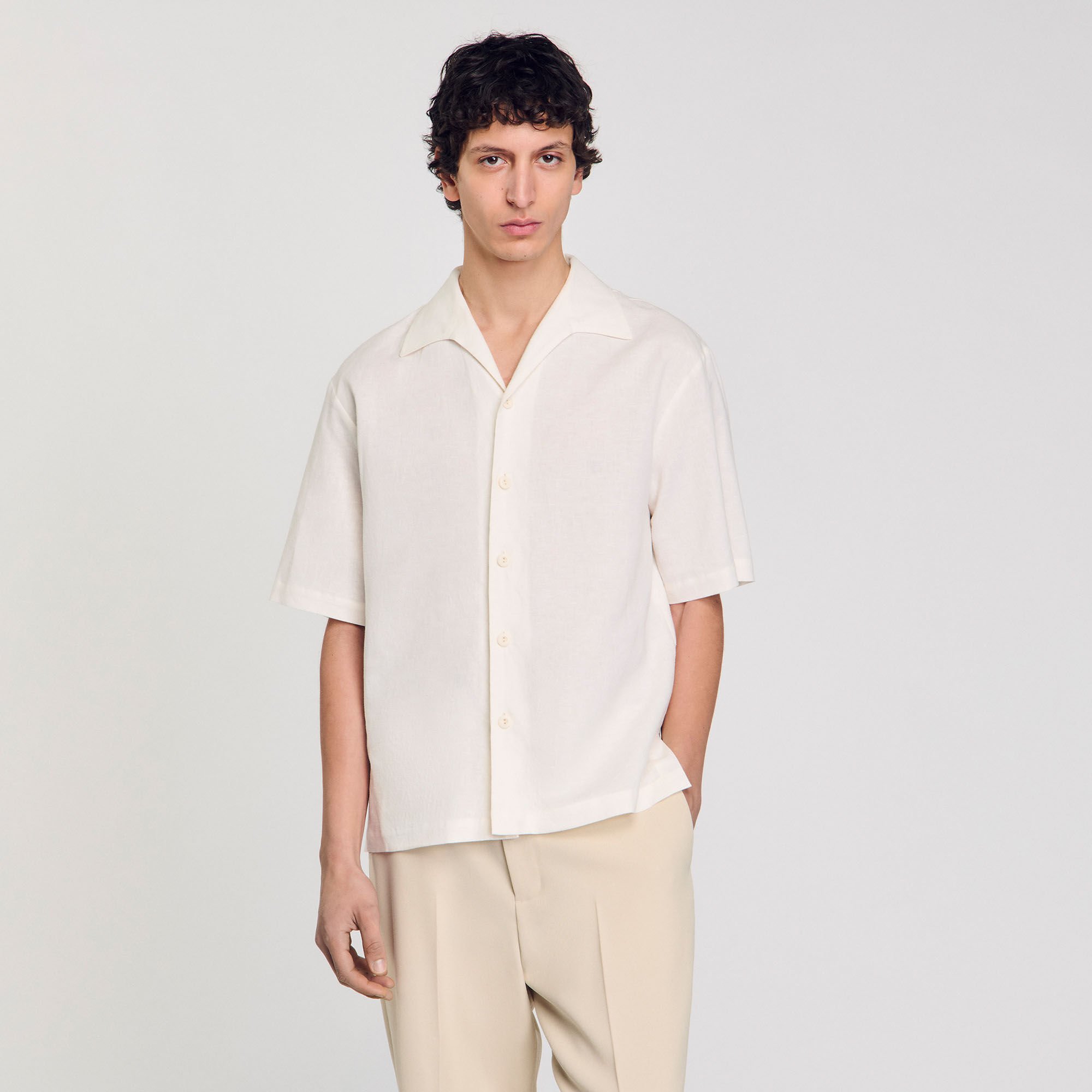 Cotton and linen shirt
