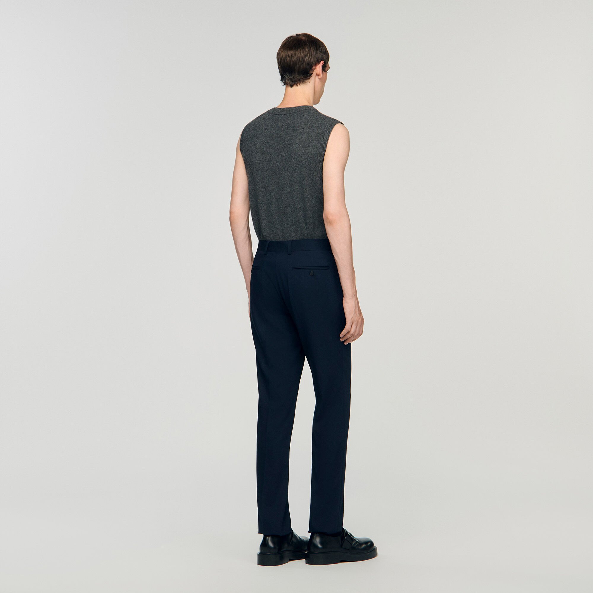 Wide-leg suit trousers