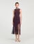Fringed knit maxi dress