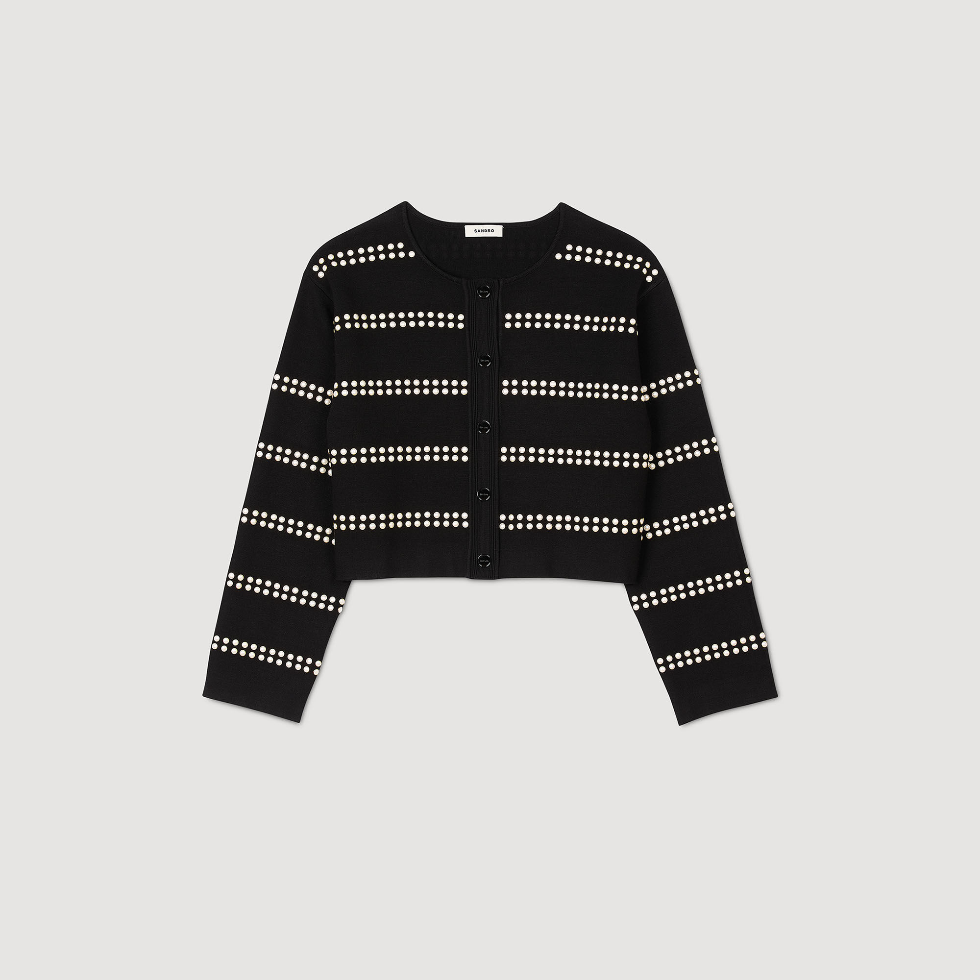 トップス NAMACHECO 22aw CYRUS CARDIGAN BLACK S NAMACHECO 22aw CYRUS CARDIGAN BLACK M