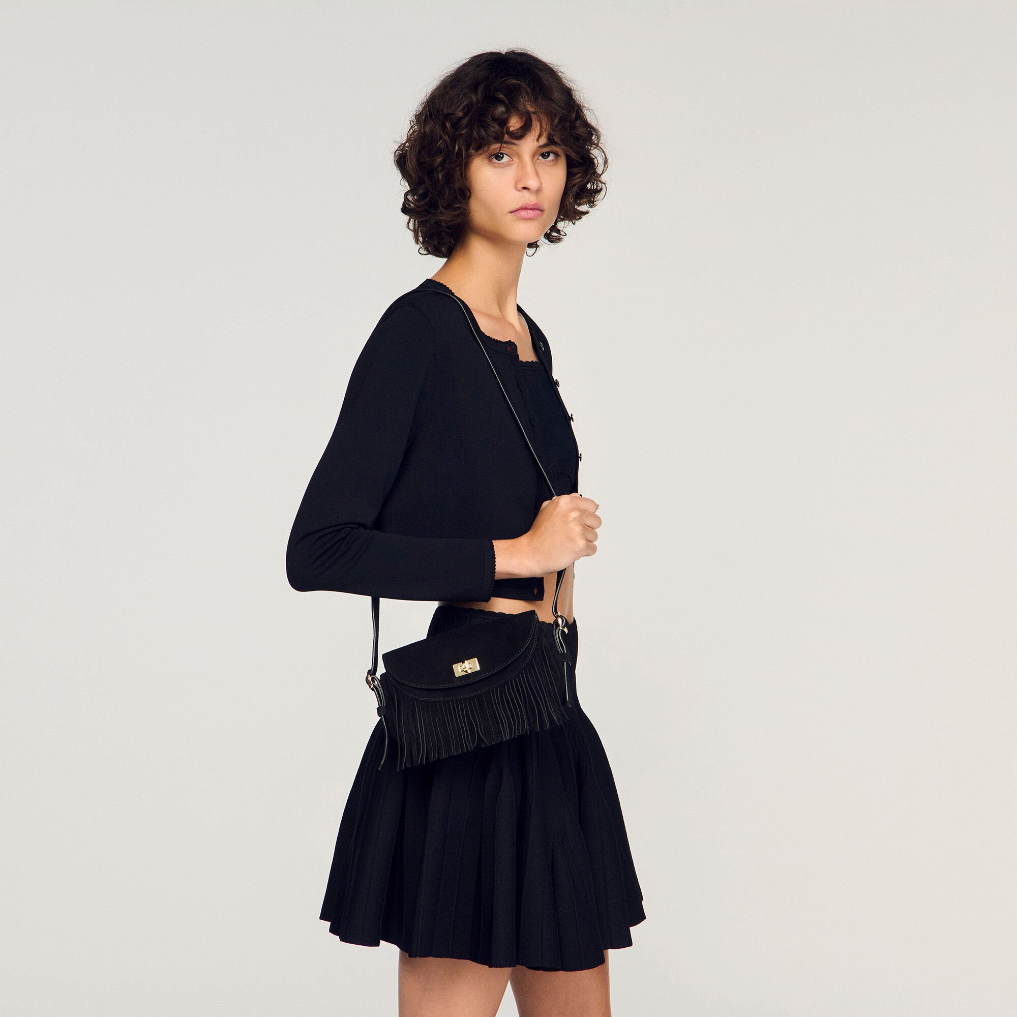 Mini Mambo suede bag