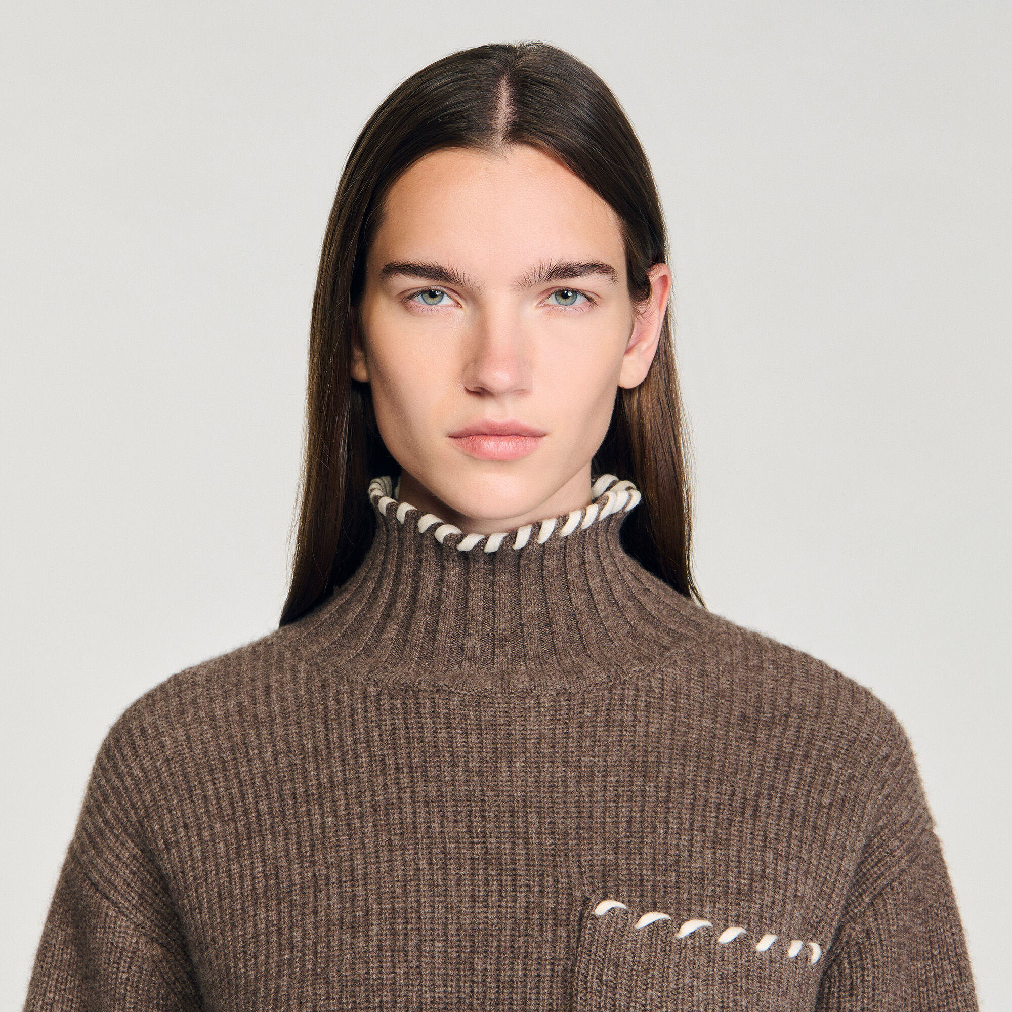 Oversized turtleneck jumper