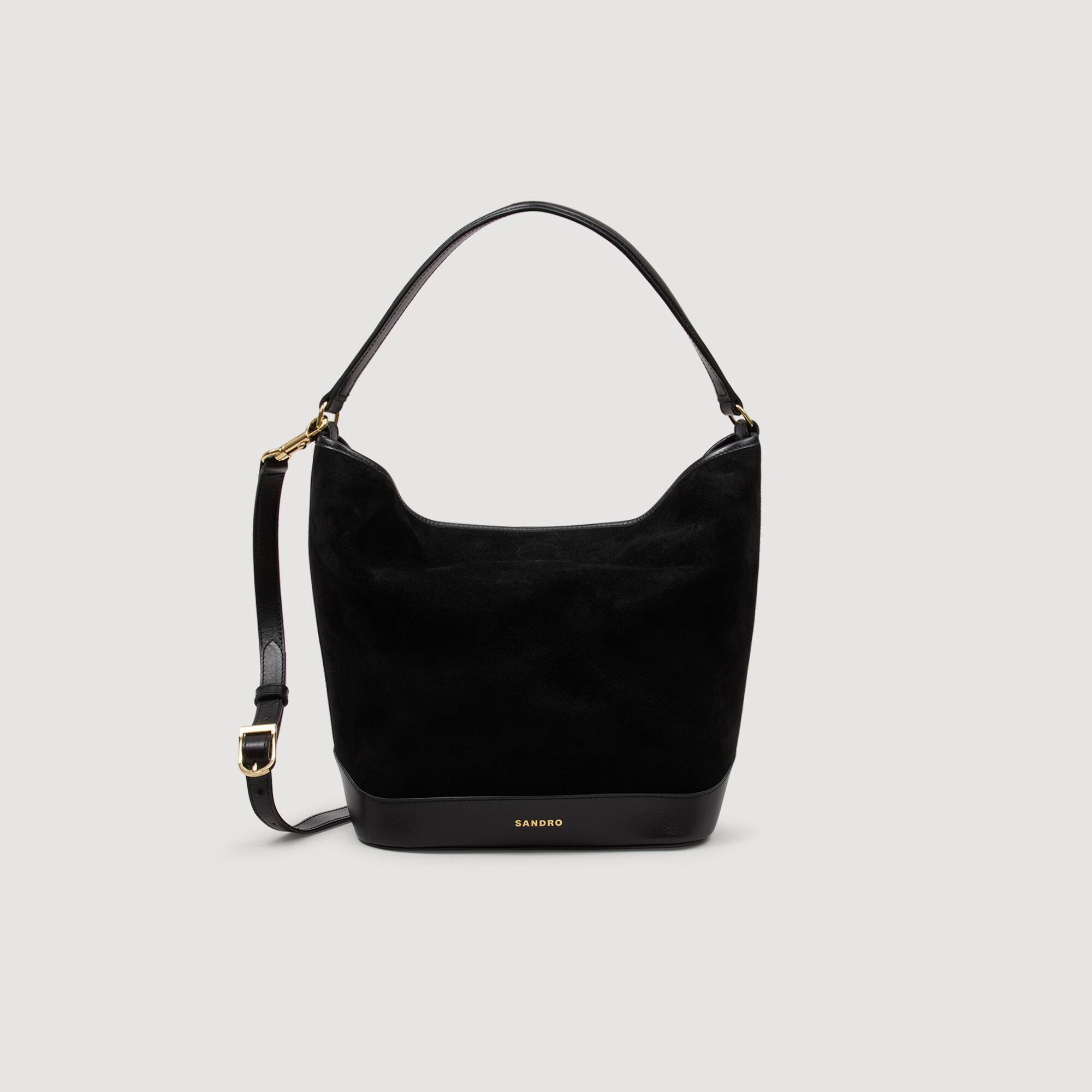 Soft suede shopping bag