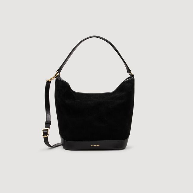 Soft suede shopping bag