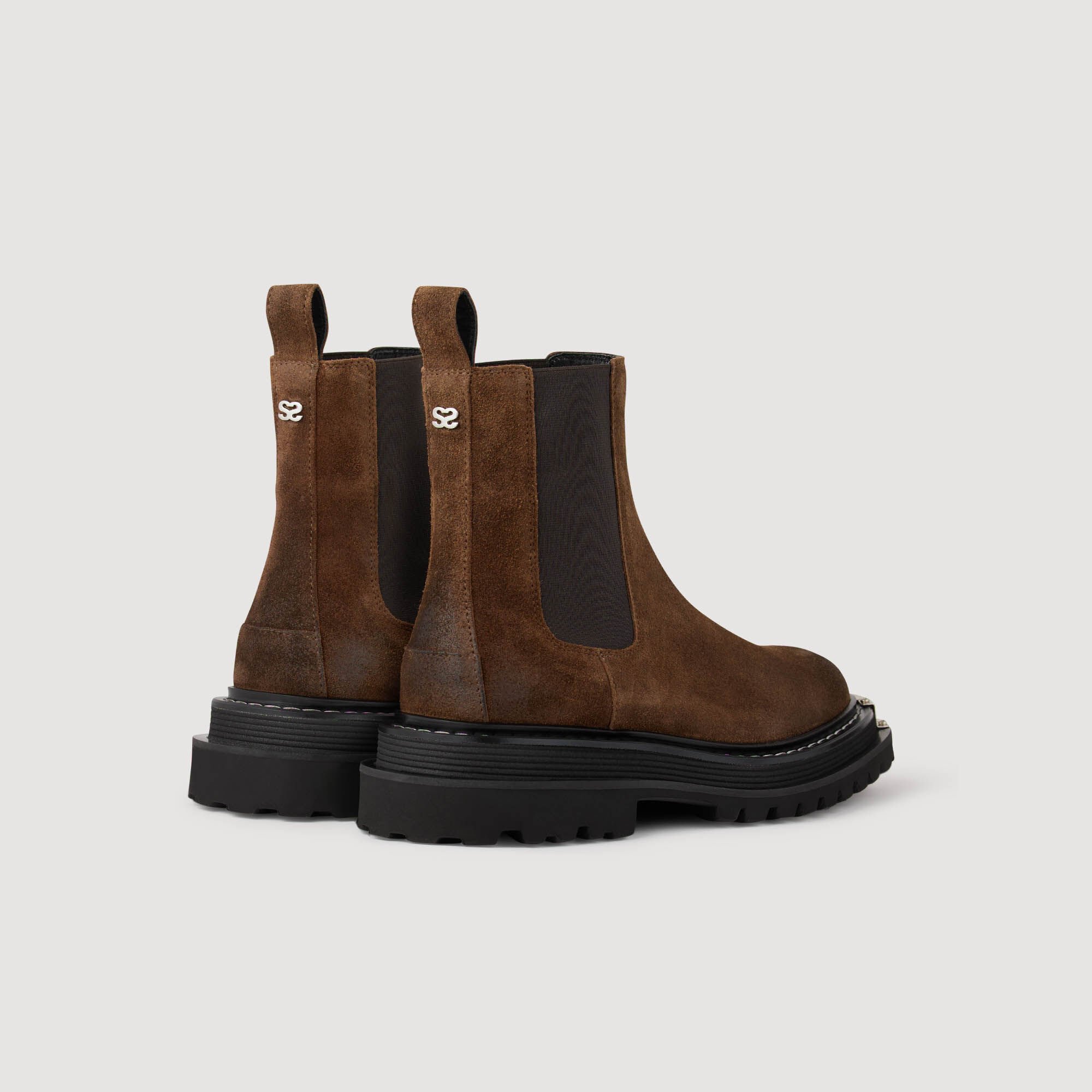 Leather boots