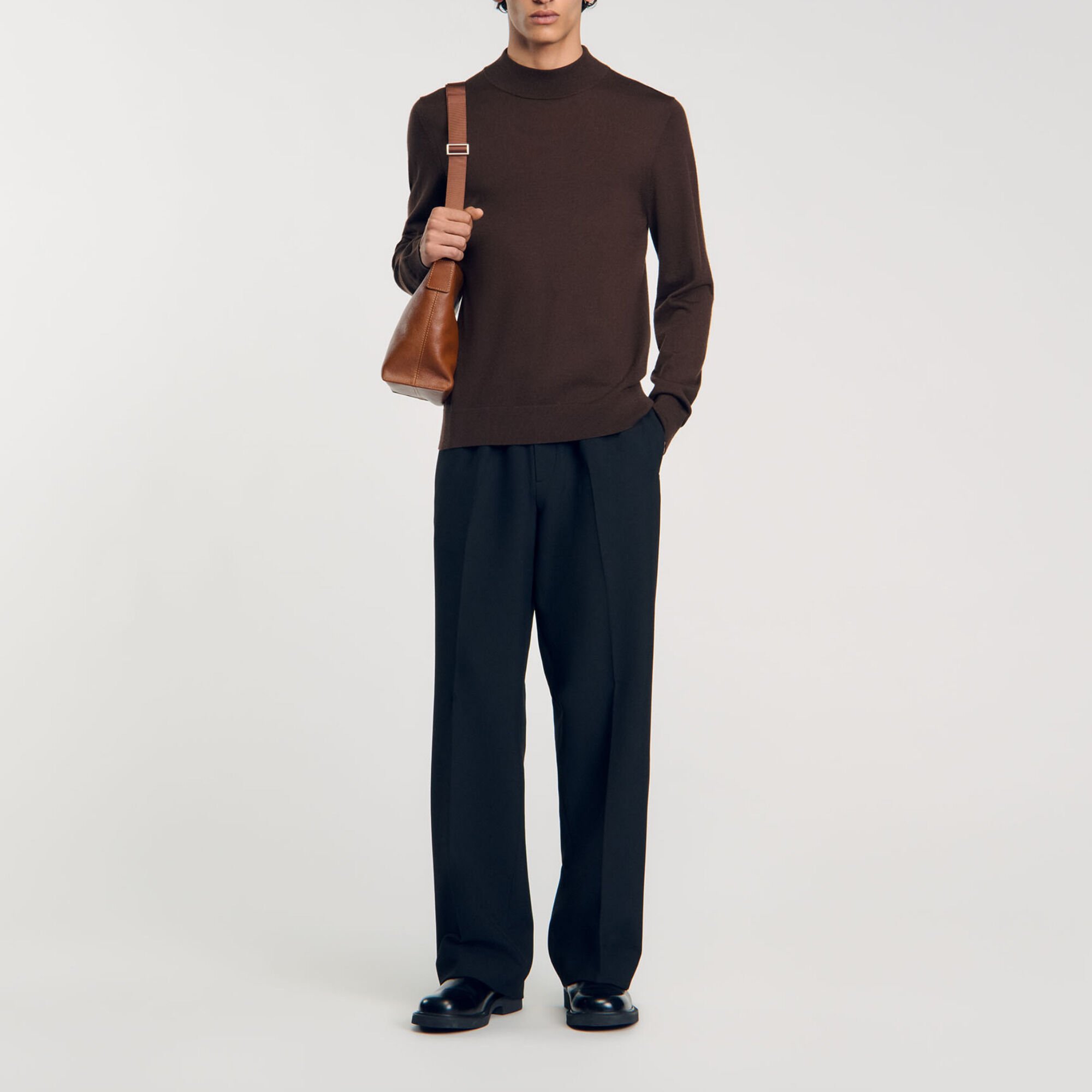 Funnel neck sweater