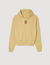 Leather patch sweatshirt