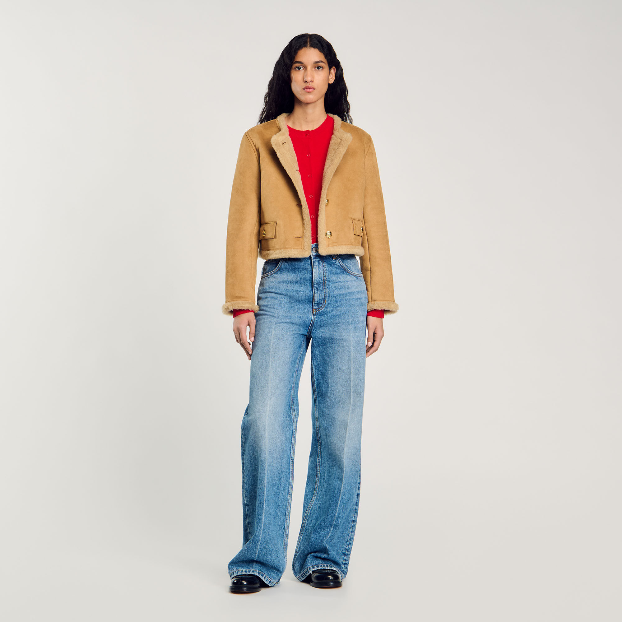 Faux fur jacket
