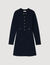Short button-up knit dress