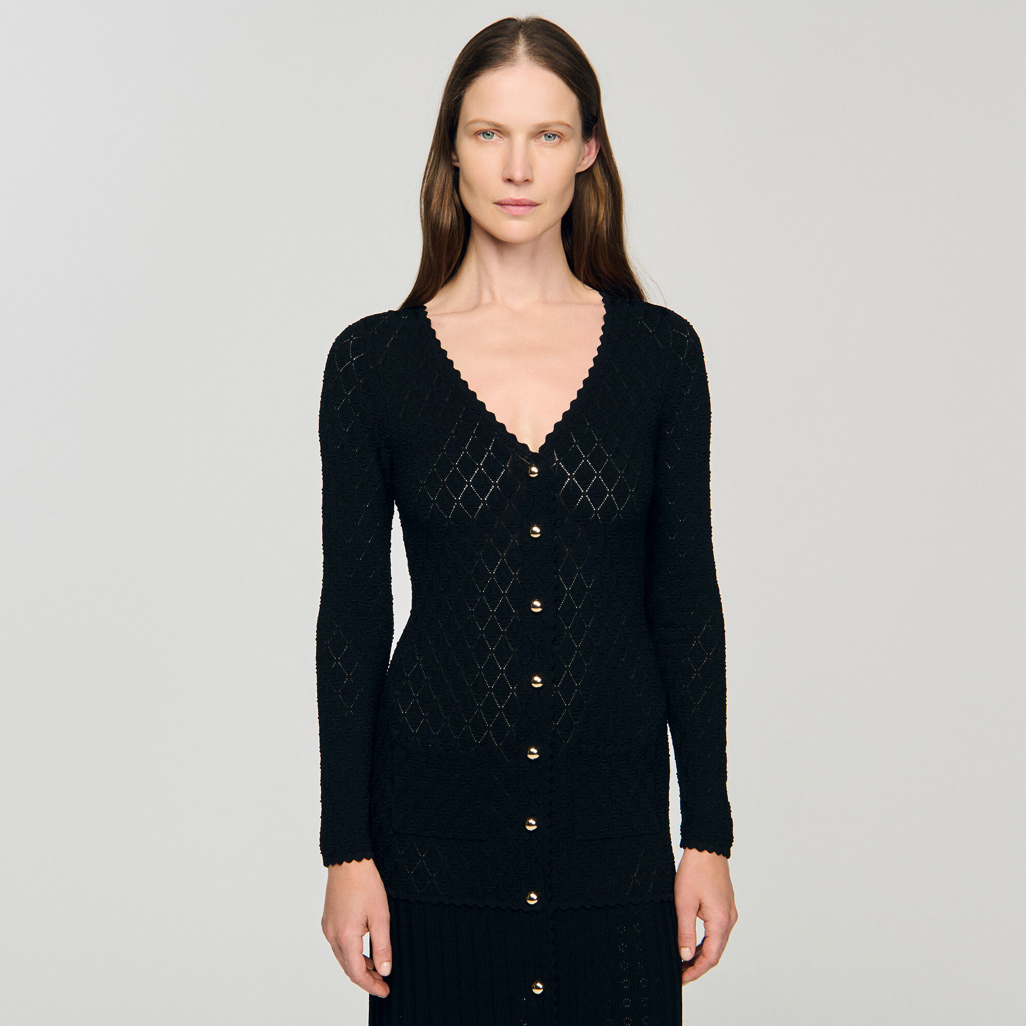 Fancy knit maxi dress