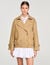 Short oversized trench coat