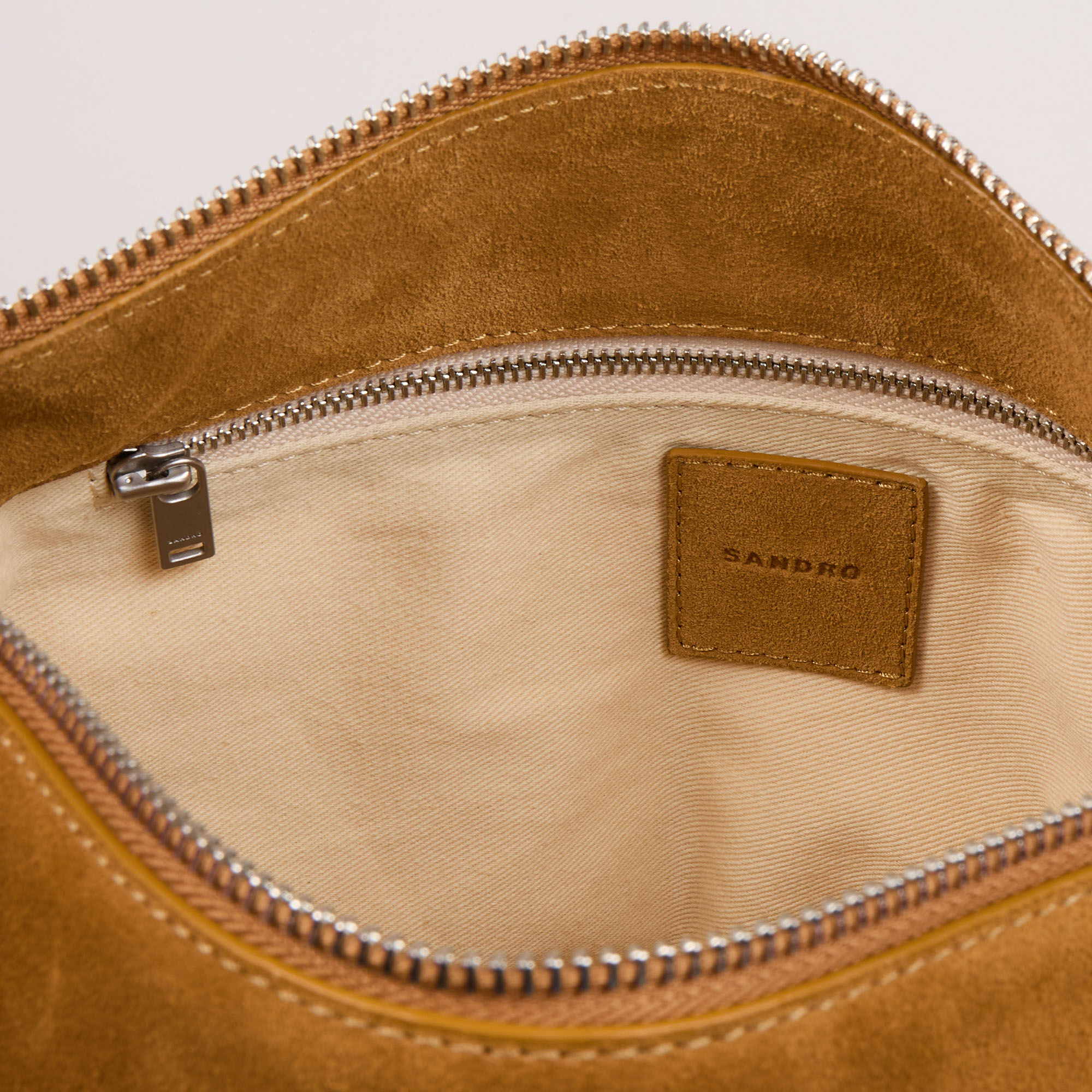 Suede hobo bag