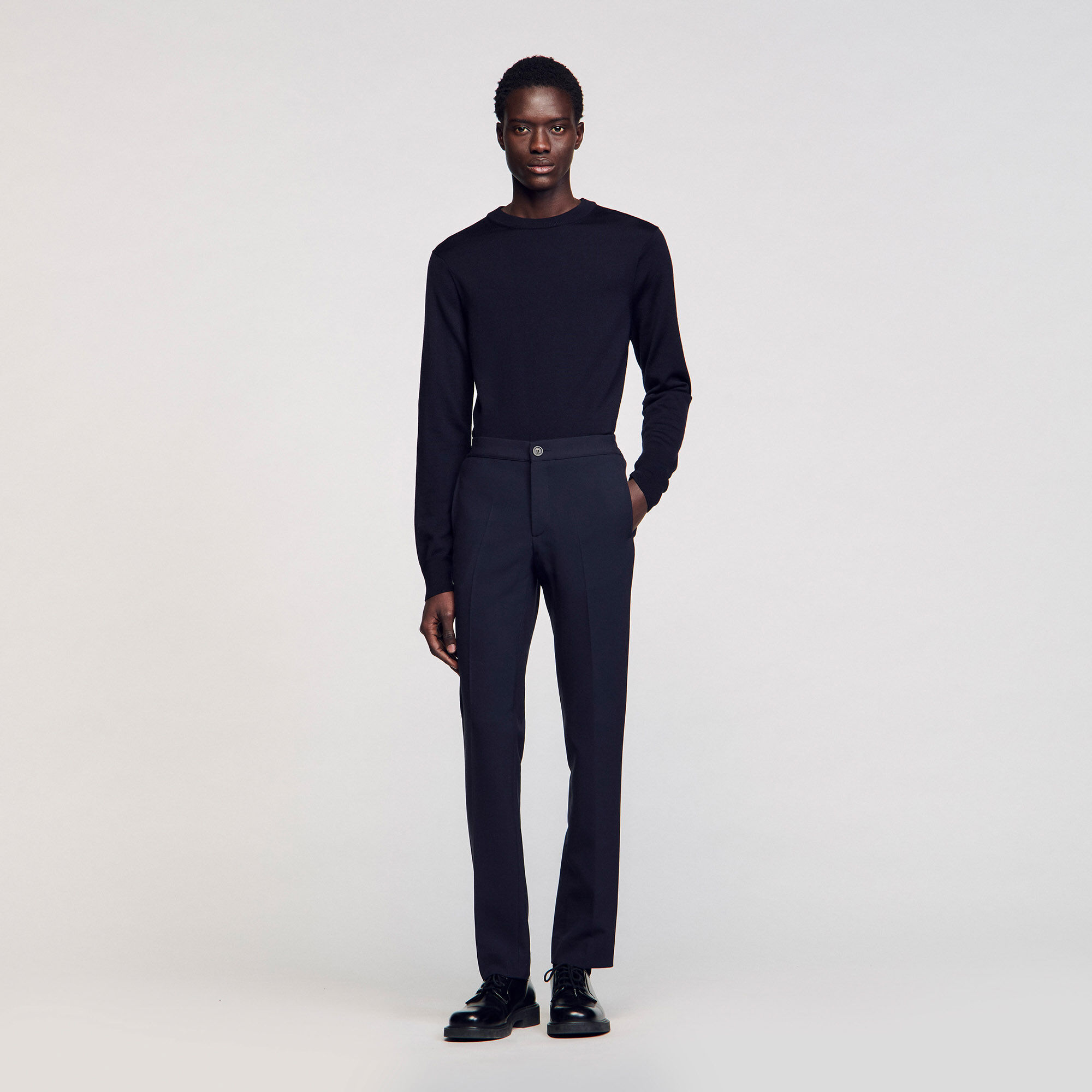 Oversized suit jacket blue For Women | Sandro Paris
