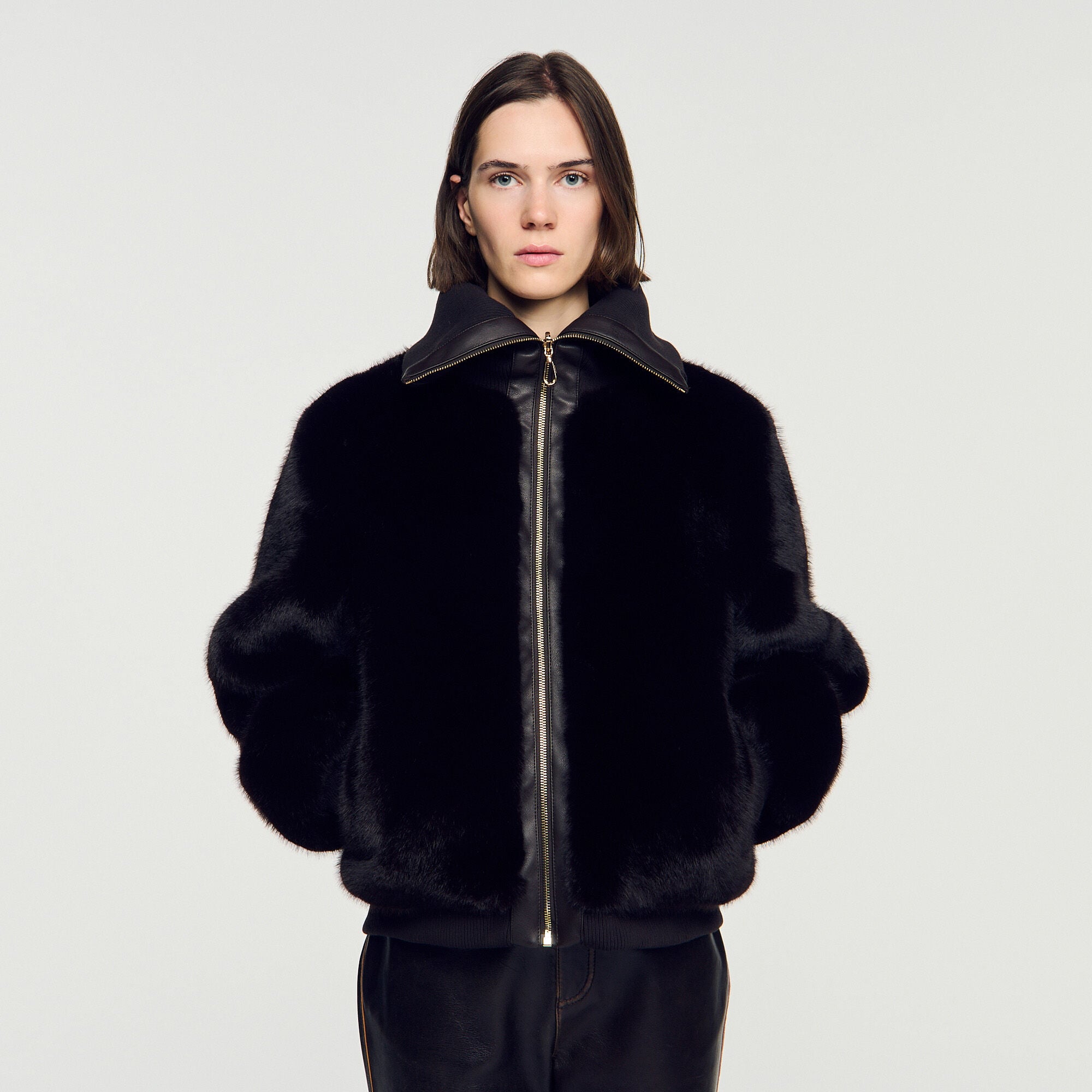 Short faux fur coat - Women | Sandro