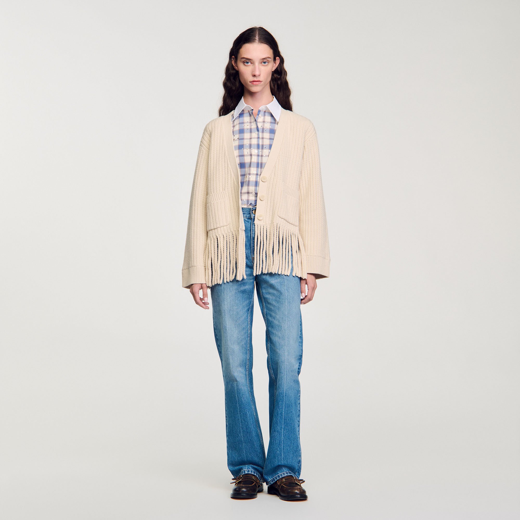 Sandro fringe jacket on sale