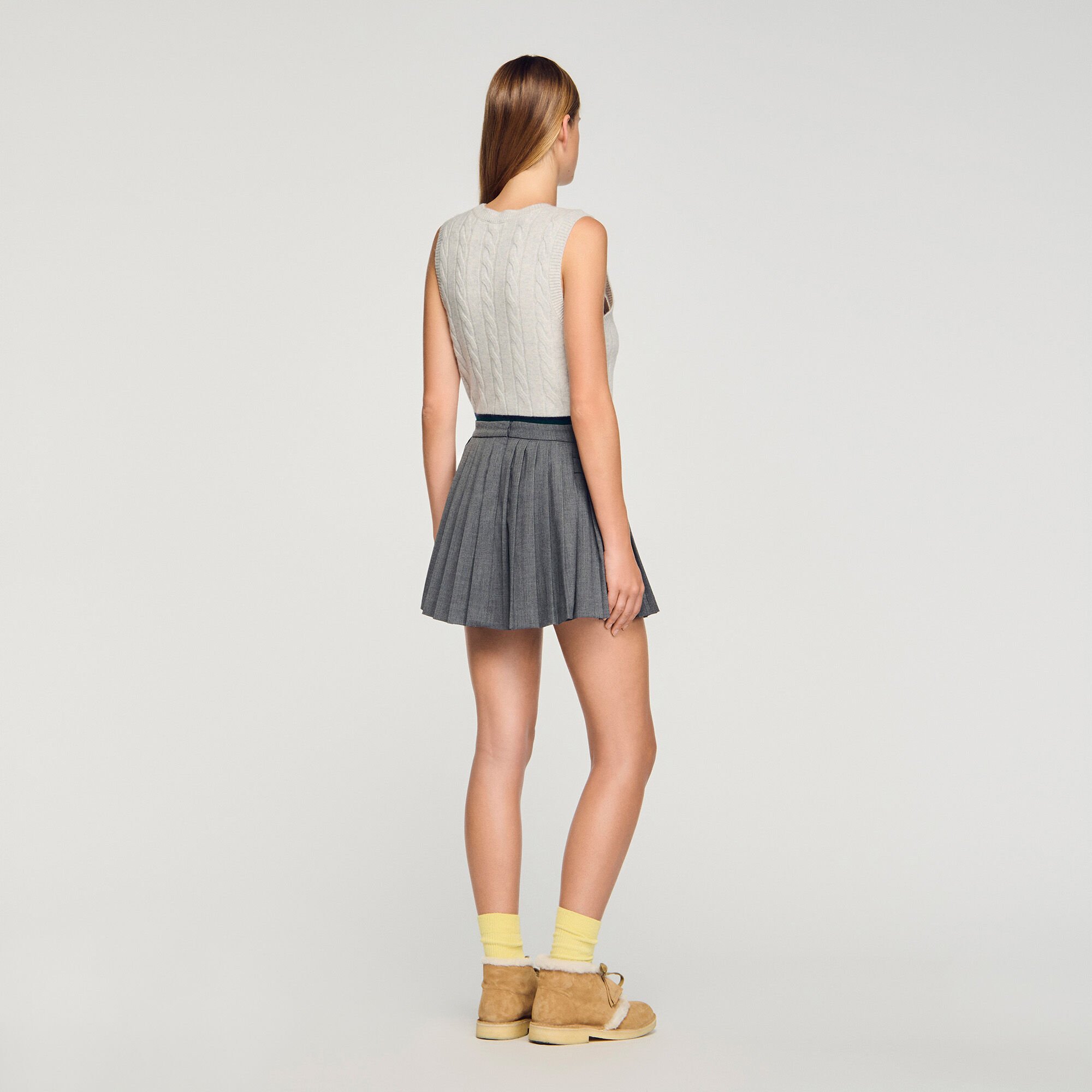 Pleated skort