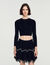 Velvet knit cropped cardigan - Women | Sandro