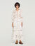Long openwork cotton skirt