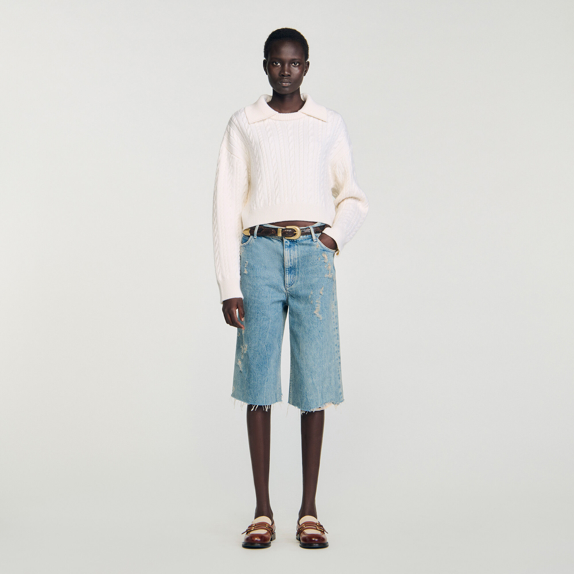 Sailor-neck jumper