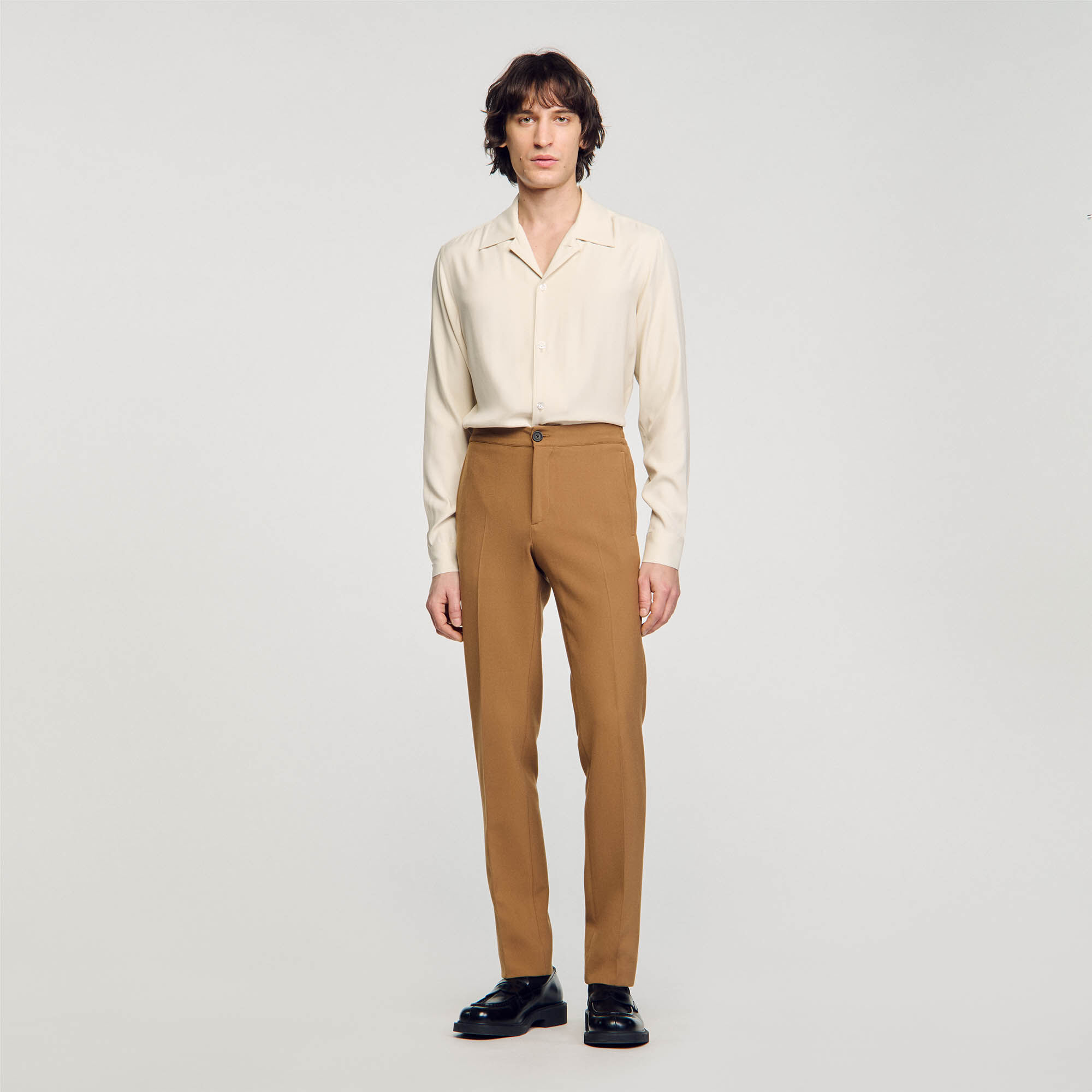 Jersey trousers white beige for Men Sandro Paris