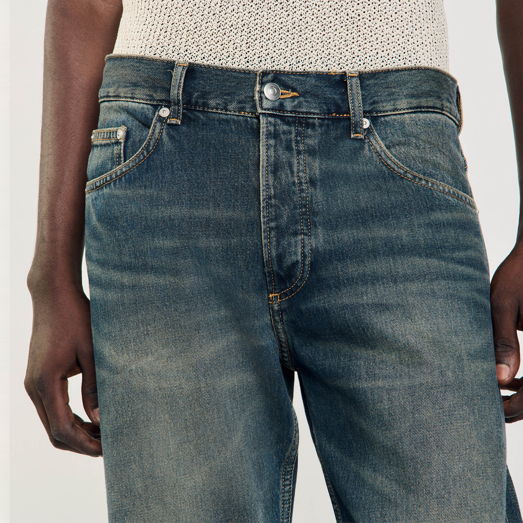Regular faded jeans - Men | Sandro