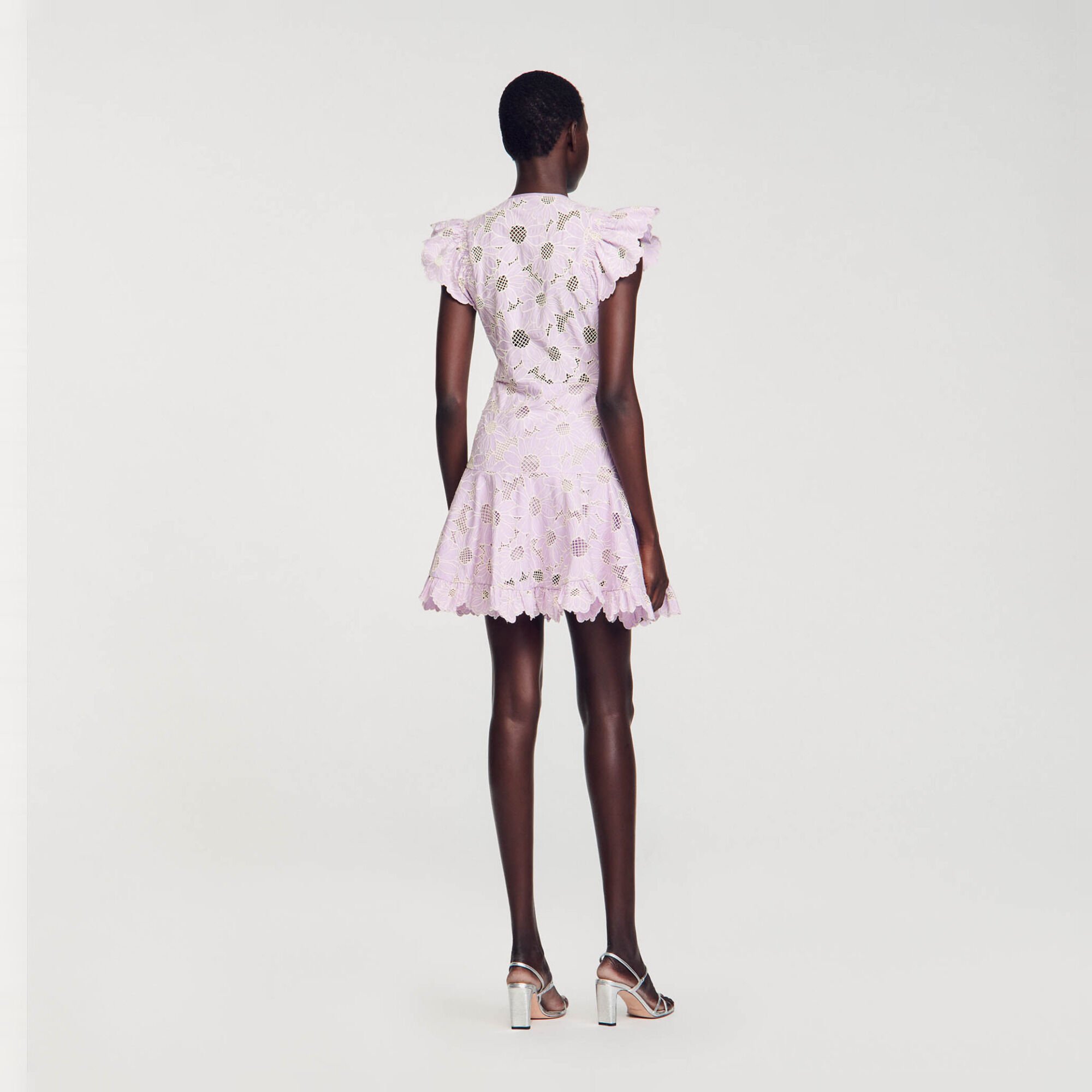 Daisy guipure short dress