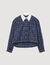 Rhinestone check shirt