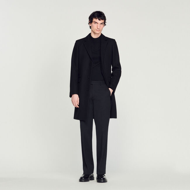 Wool and cashmere coat
