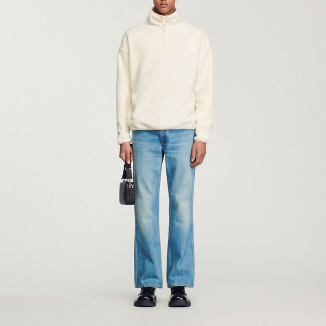 High-neck fleece