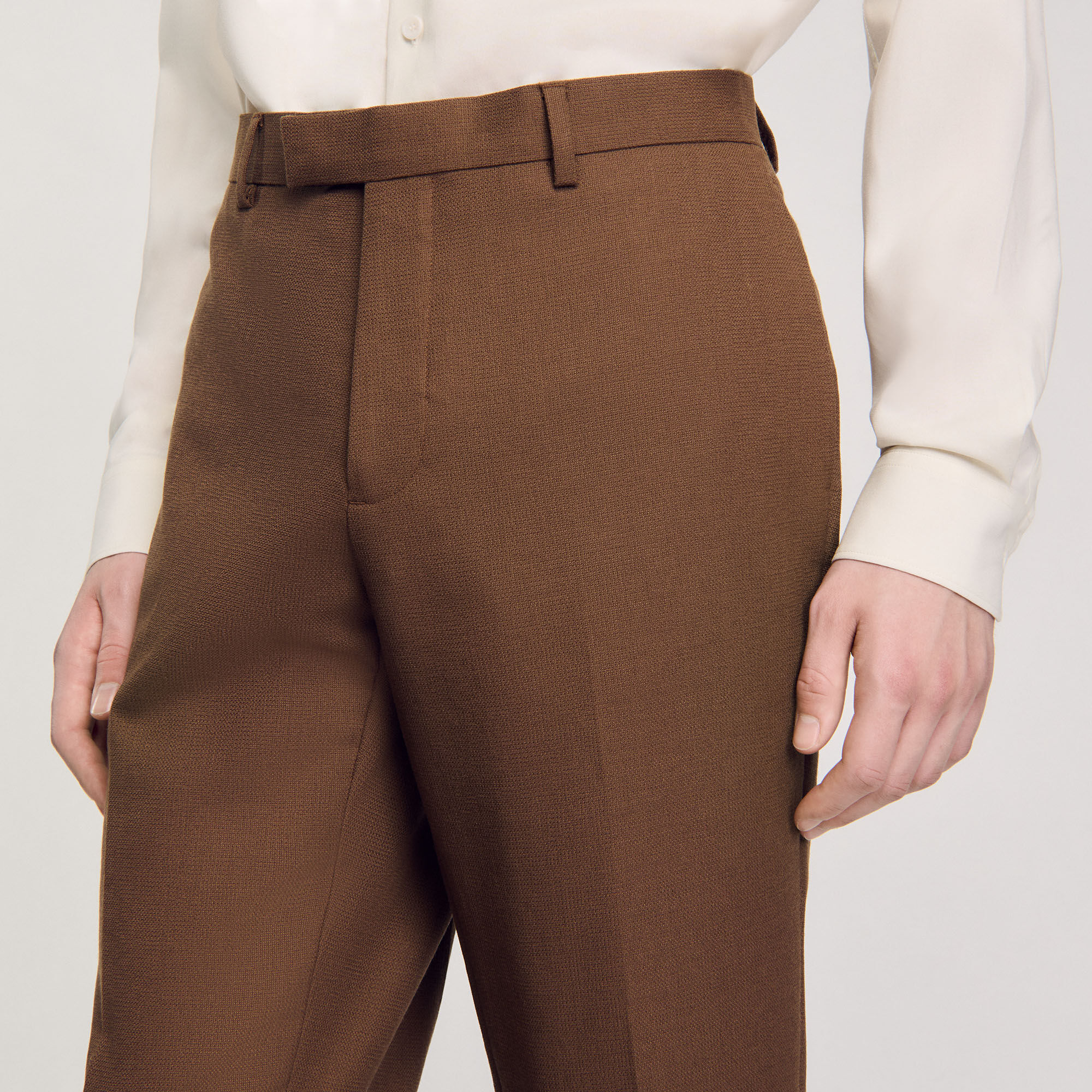 Wool suit trousers
