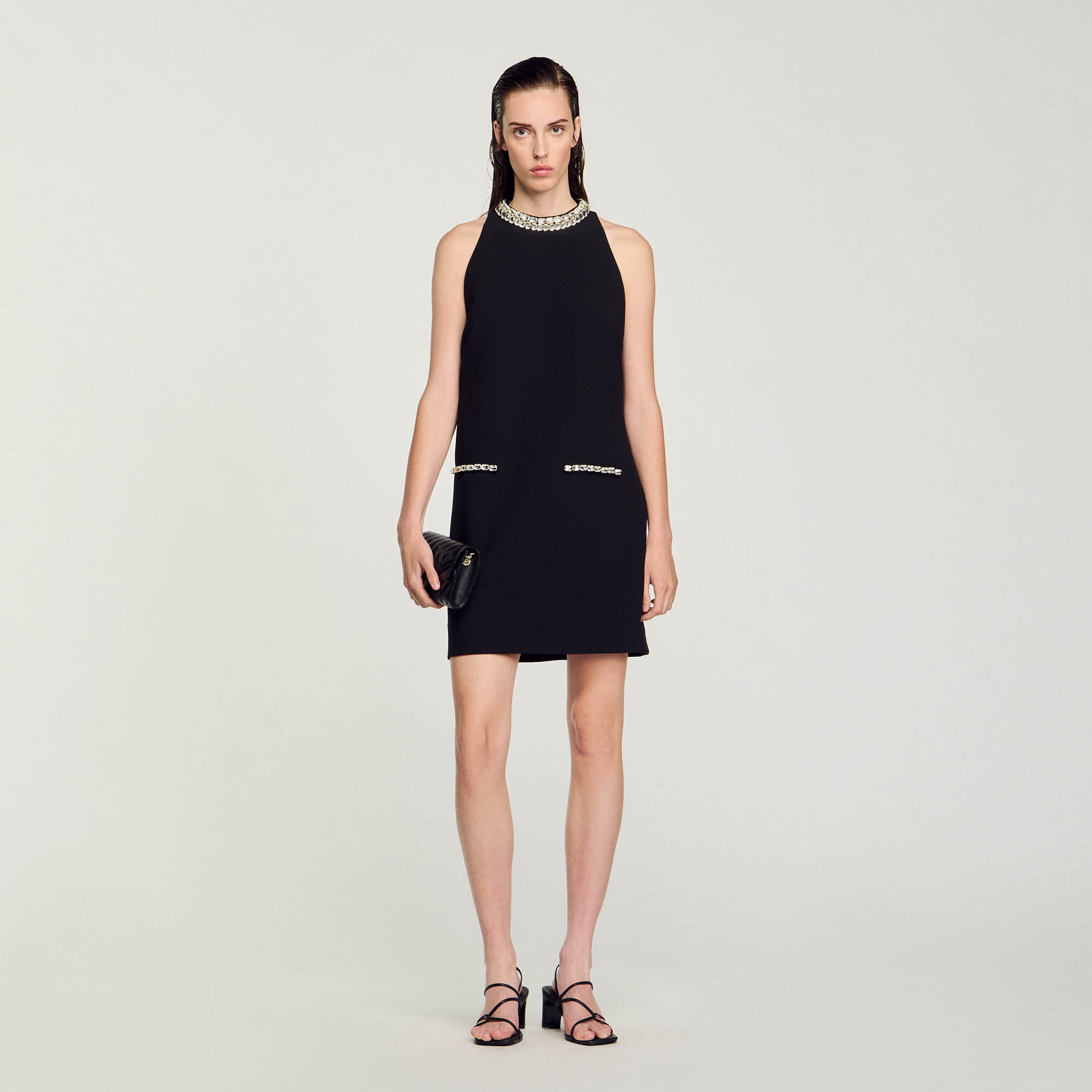 Sandro black and white dress cheap