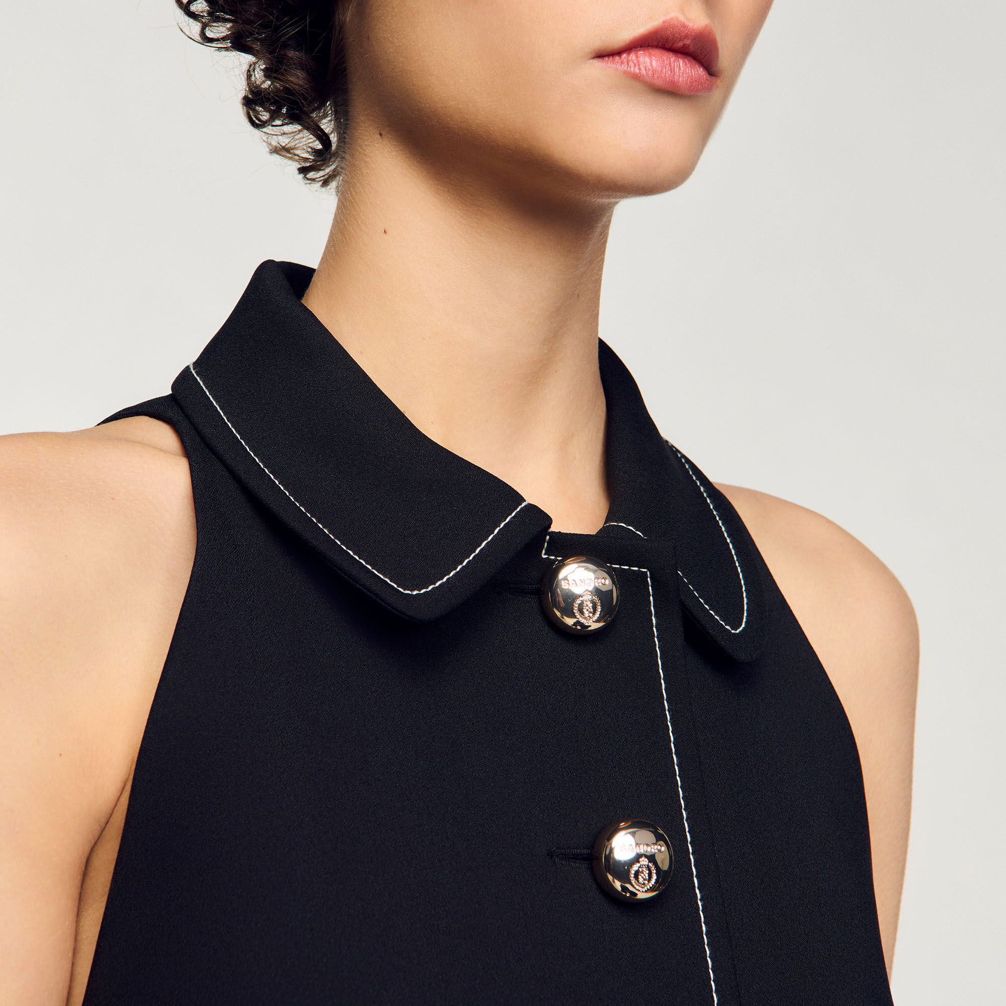 Peter Pan collar short dress